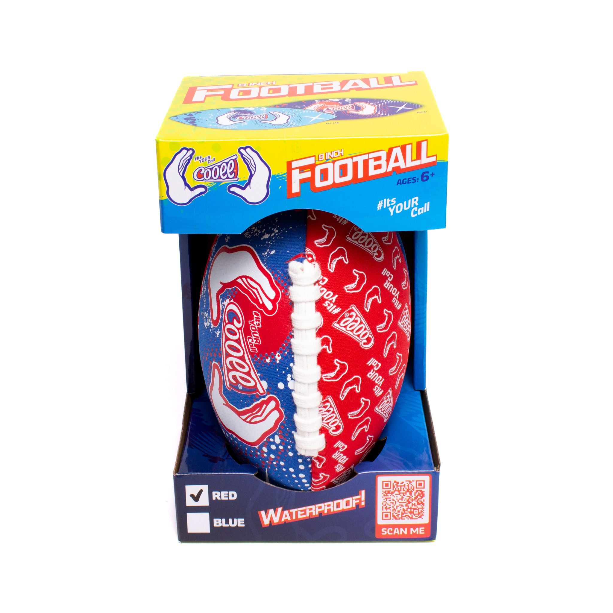 Cooee Neoprene Football 9 Inch - Red
