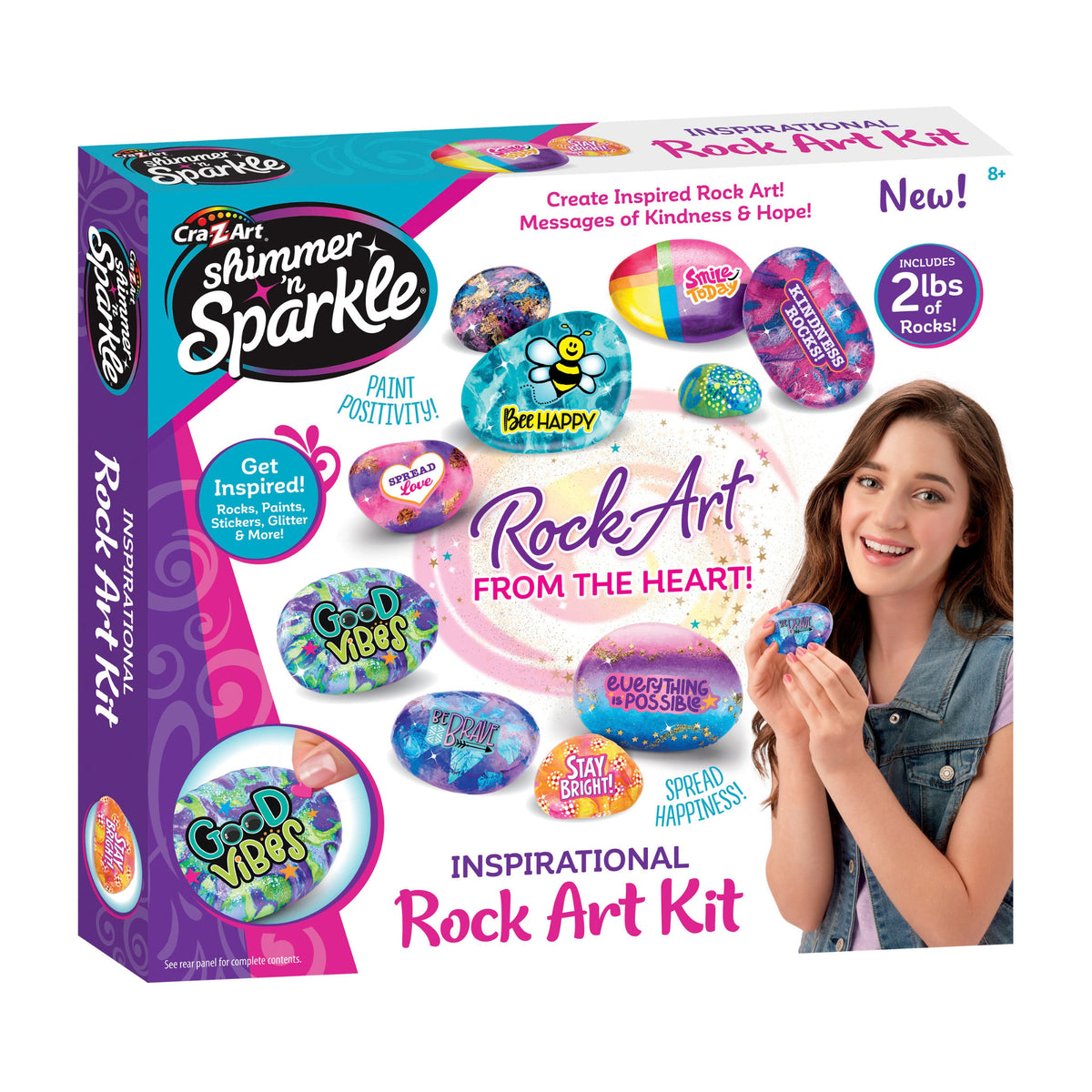 Cra-Z-Art Shimmer 'N Sparkle Inspirational Rock Art Kit