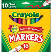 Crayola Classic Broad Line Markers 10 Pack