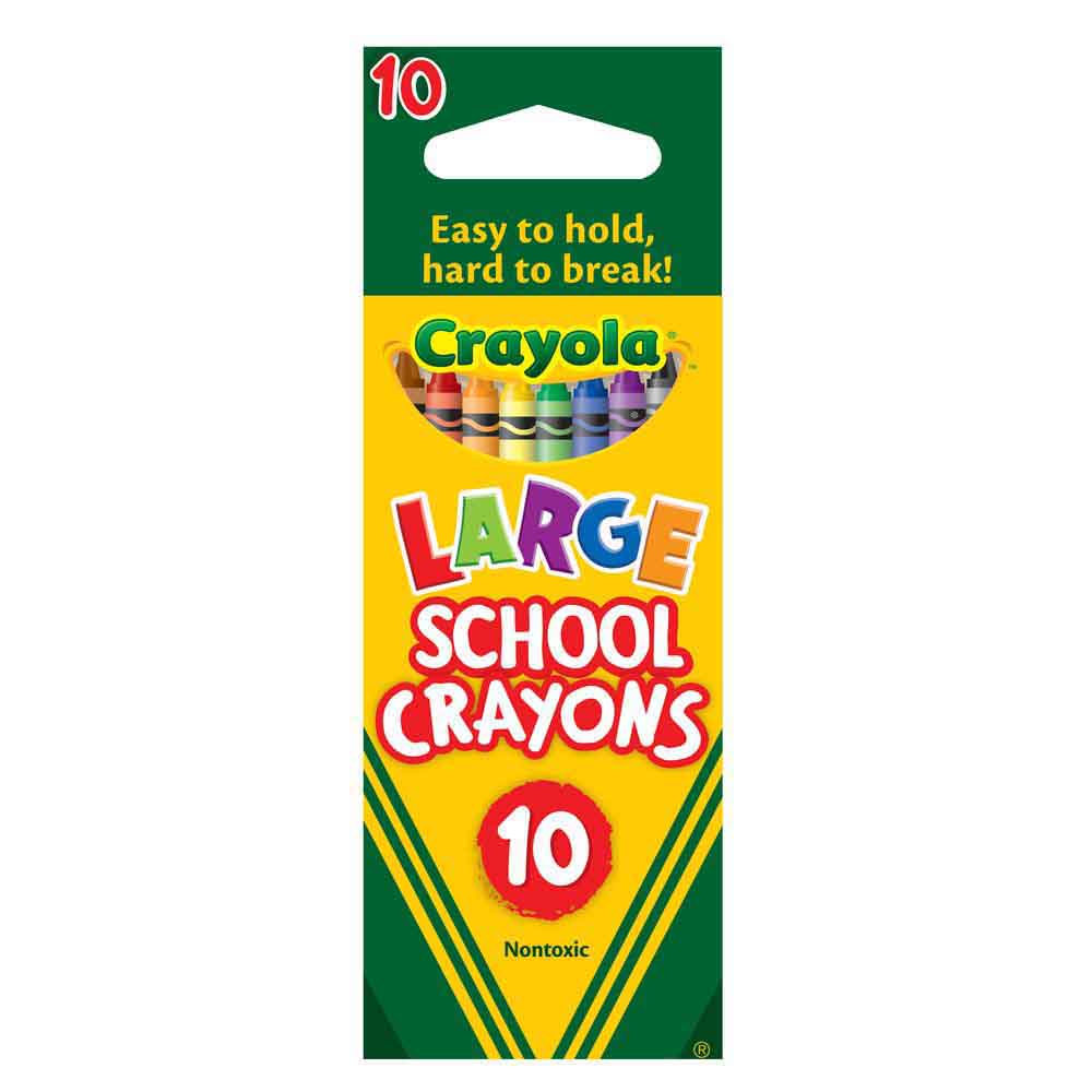 Crayola 10 Pack Large School Crayon