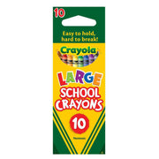 Crayola 10 Pack Large School Crayon