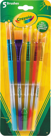 Crayola Art & Craft Brushes 5 Pack - Toyworld Australia
