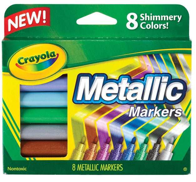 Crayola Metallic Markers 8 Pack - Toyworld Australia