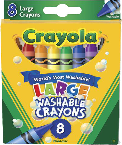 Crayola Ultra-Clean Large Washable Crayons 8 Pack