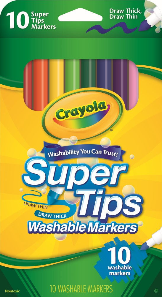 Crayola Washable Super Tip Markers 10 Pack