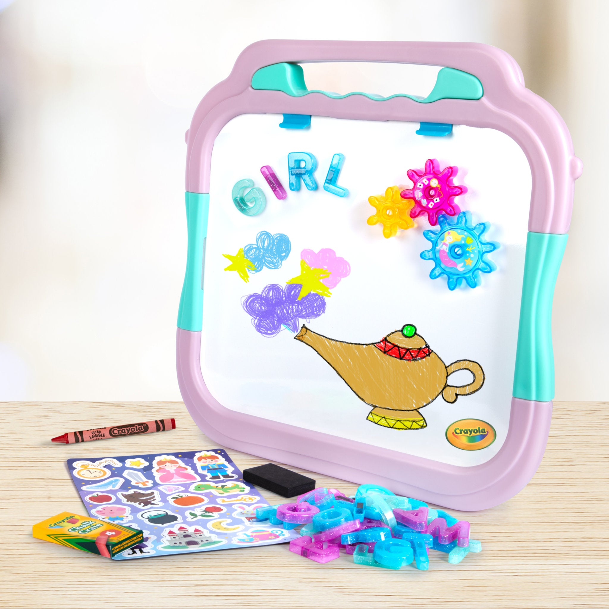 Crayola Ready-to-Play Double-Sided Board & Storybook Magnetic Playset