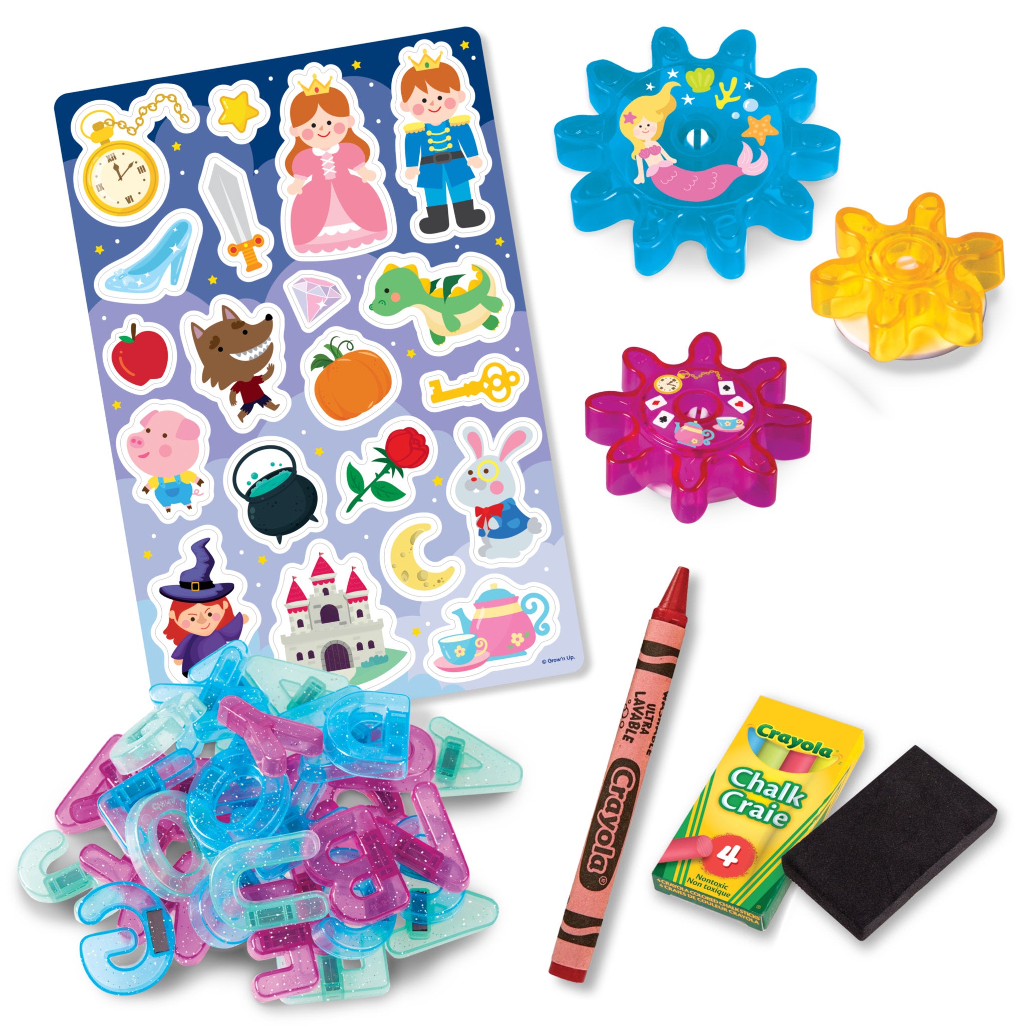 Crayola Ready-to-Play Double-Sided Board & Storybook Magnetic Playset