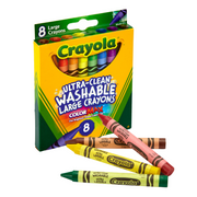 Crayola Ultra-Clean Large Washable Crayons 8 Pack
