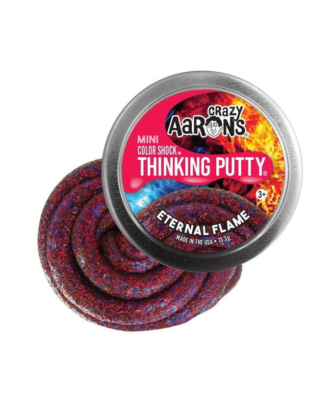 Crazy Aaron's Mini Tin Thinking Putty Star Effects - Eternal Flame