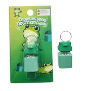 Croaking Frog Fidget Keychain