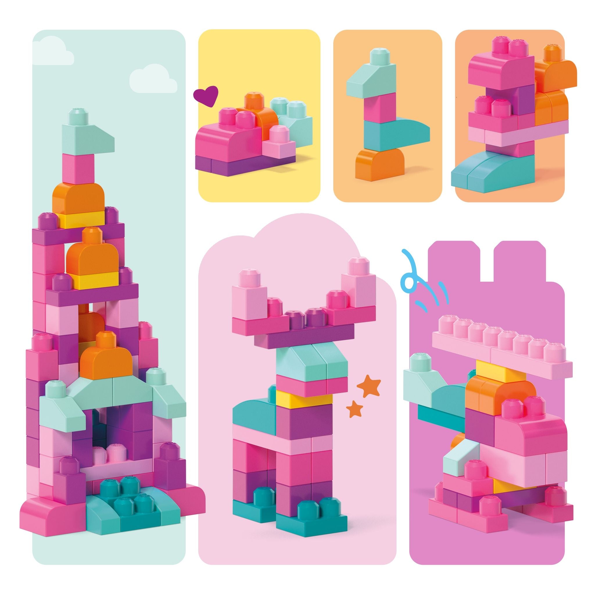 MEGA Bloks Big Building Bag - Pink