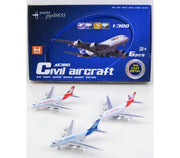 Die-Cast Pullback Passenger Plane Assorted Styles - Toyworld Aus