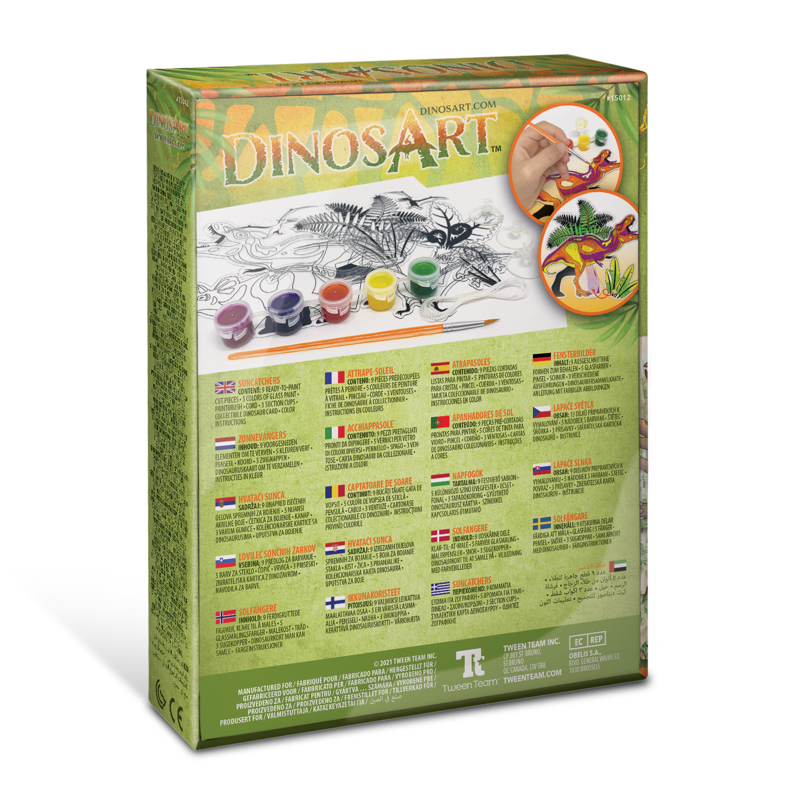 Dinosart Suncatchers