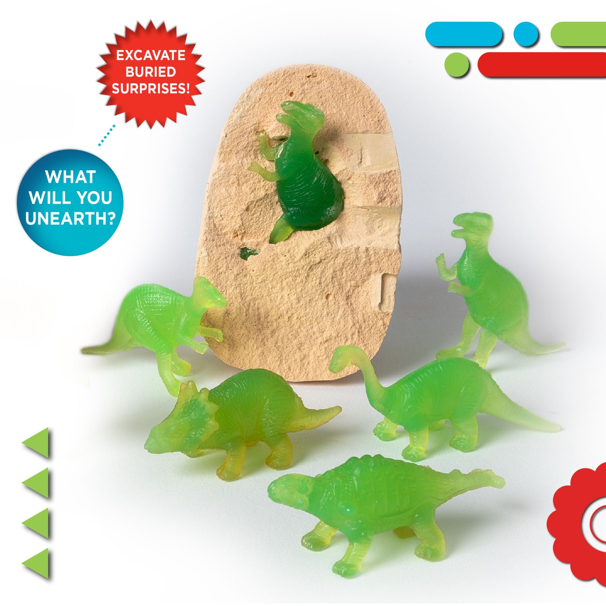 Discovery Dig & Discover Dino Excavation Eggs 6 Pack