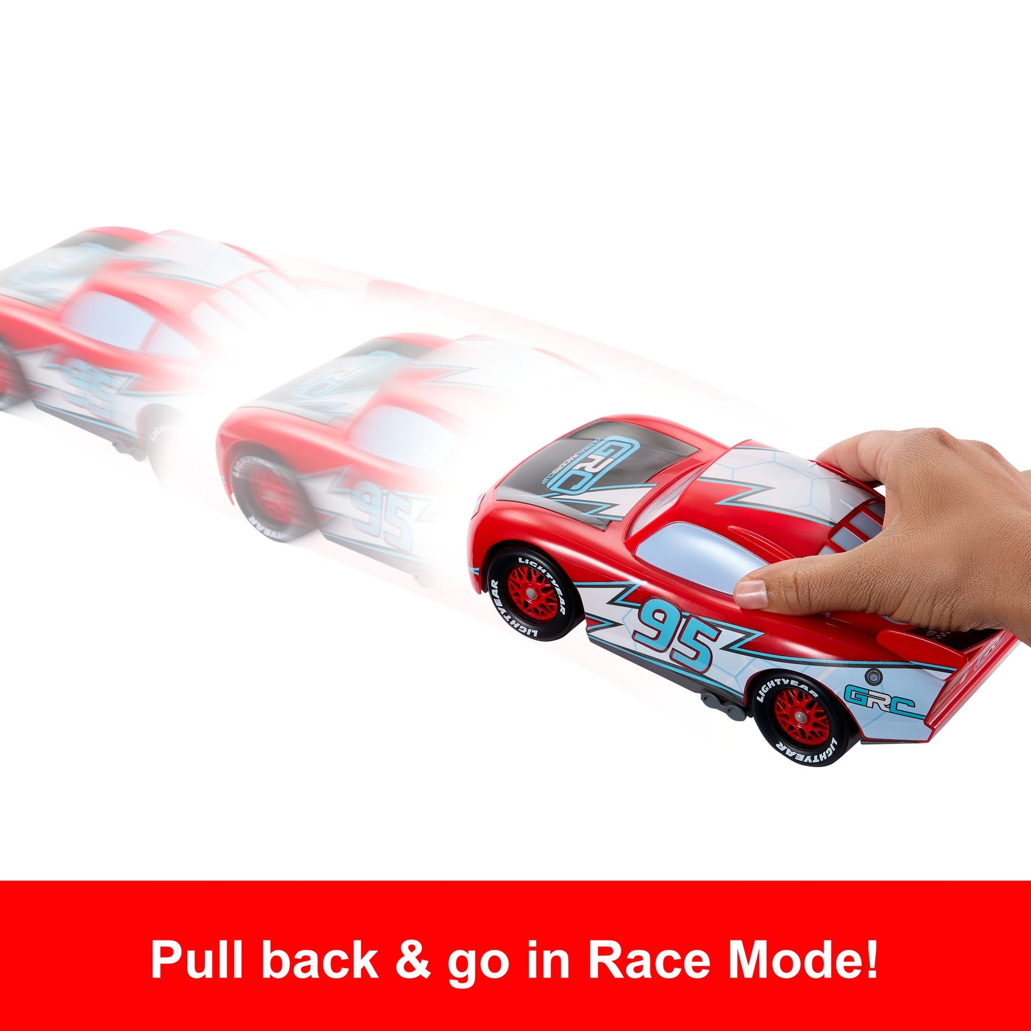 Disney Pixar Cars Global Racers Cup Drift & Race Lightning Mcqueen