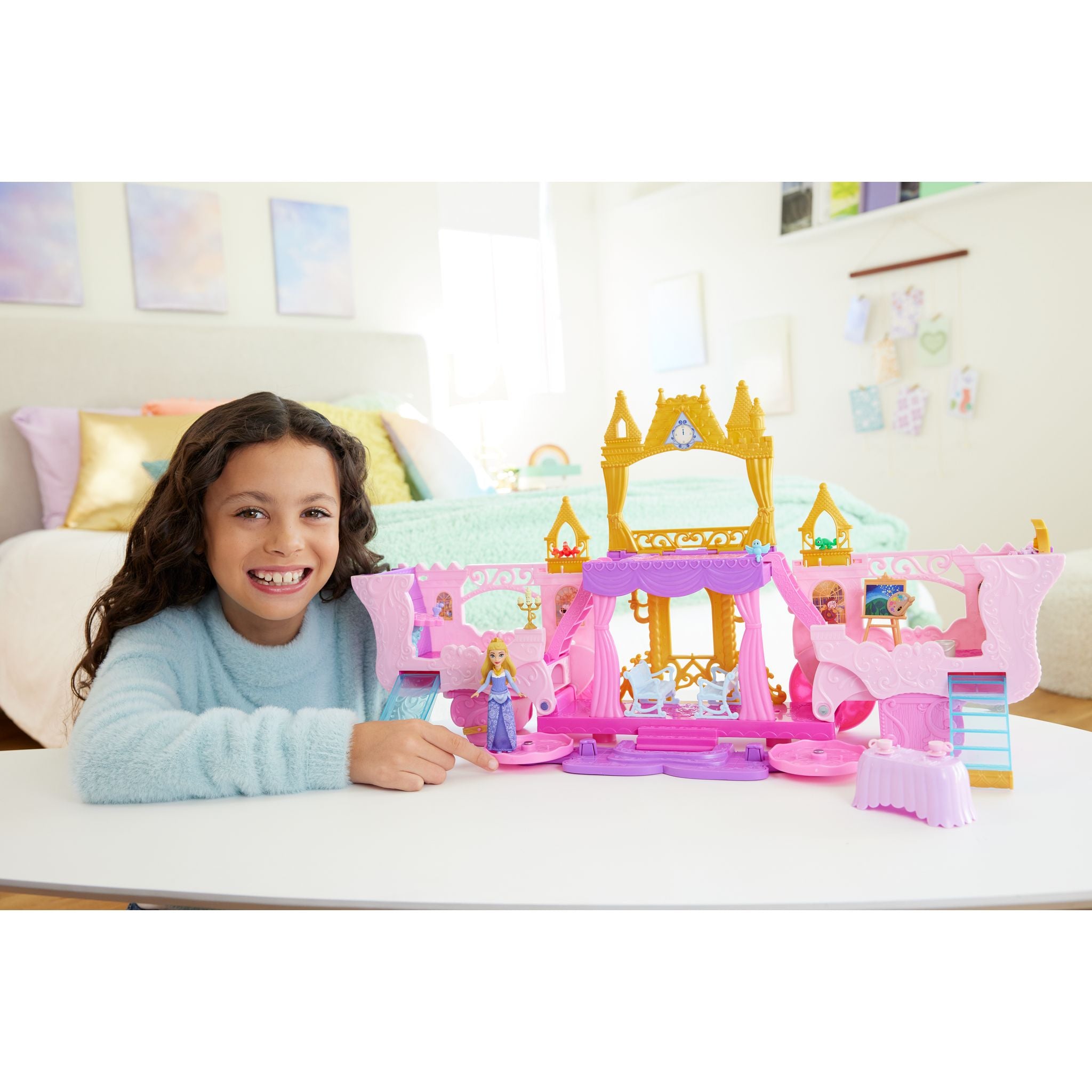 Disney Princess Carriage To Castle Playset