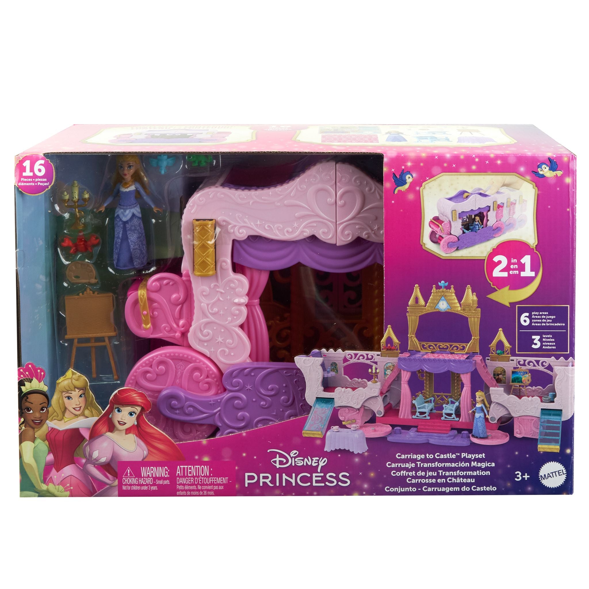 Disney Princess Carriage To Castle Playset