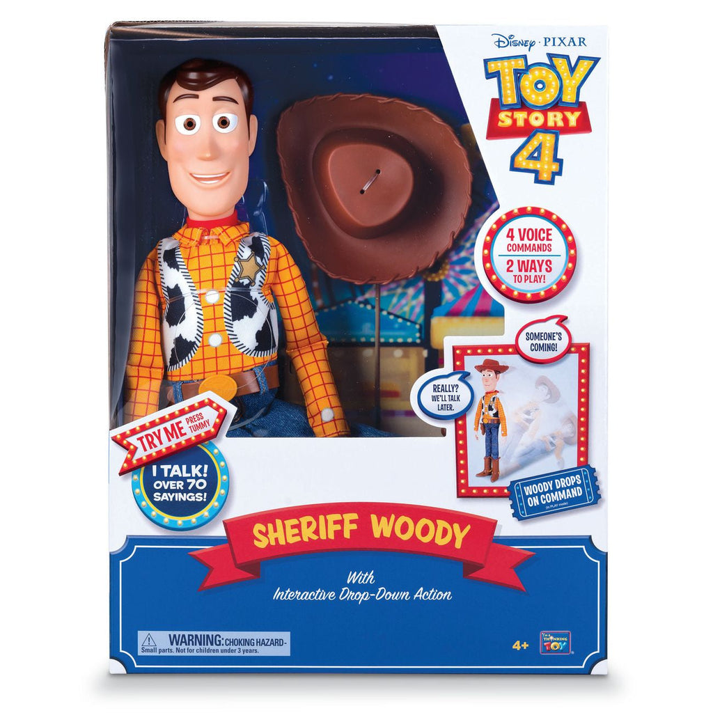 DISNEY PIXAR TOY STORY 4 FEATURE TALKING SHERIFF WOODY