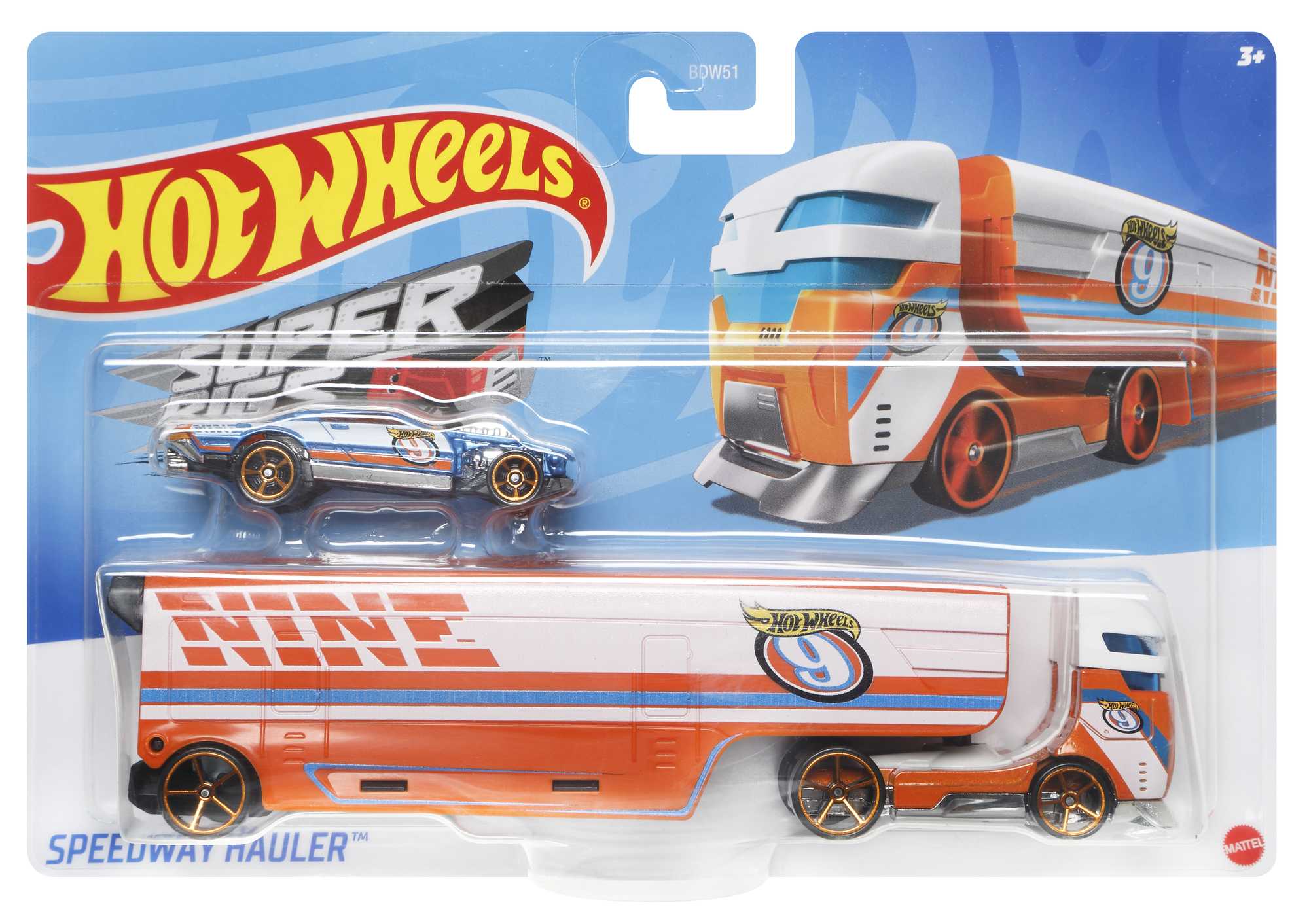 Hot Wheels Super Rigs Transporter Vehicle Assorted Styles