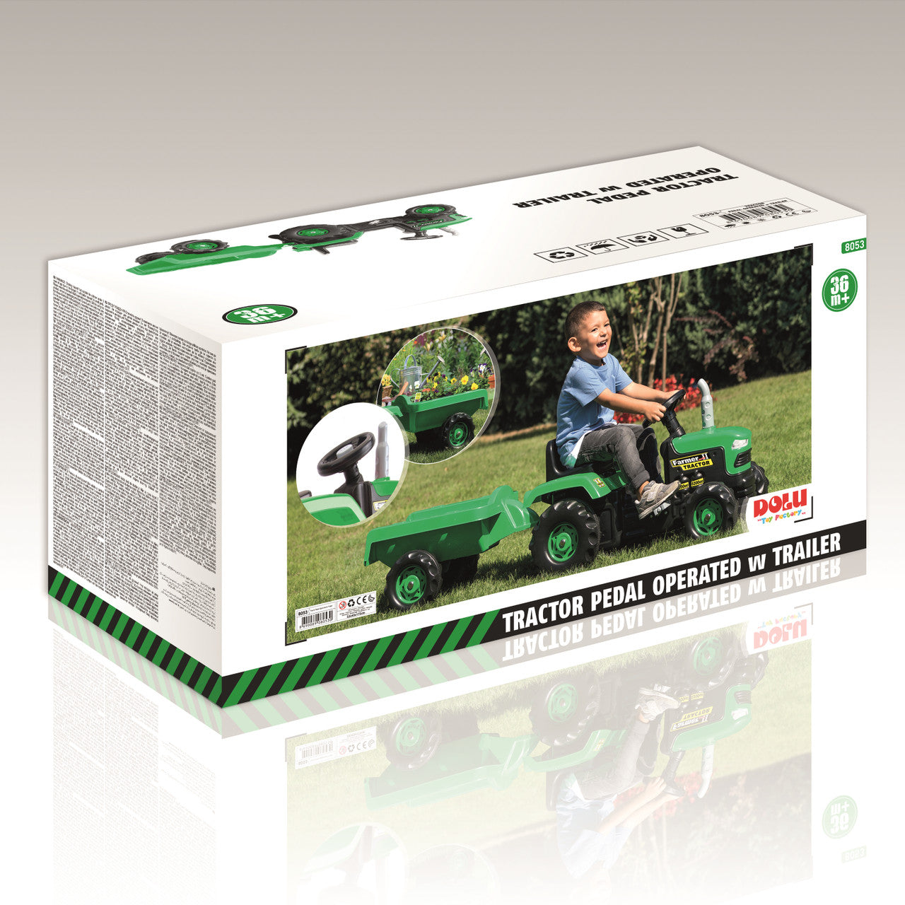 Dolu Tractor Pedal Operated With Trailer – Toyworld Australia