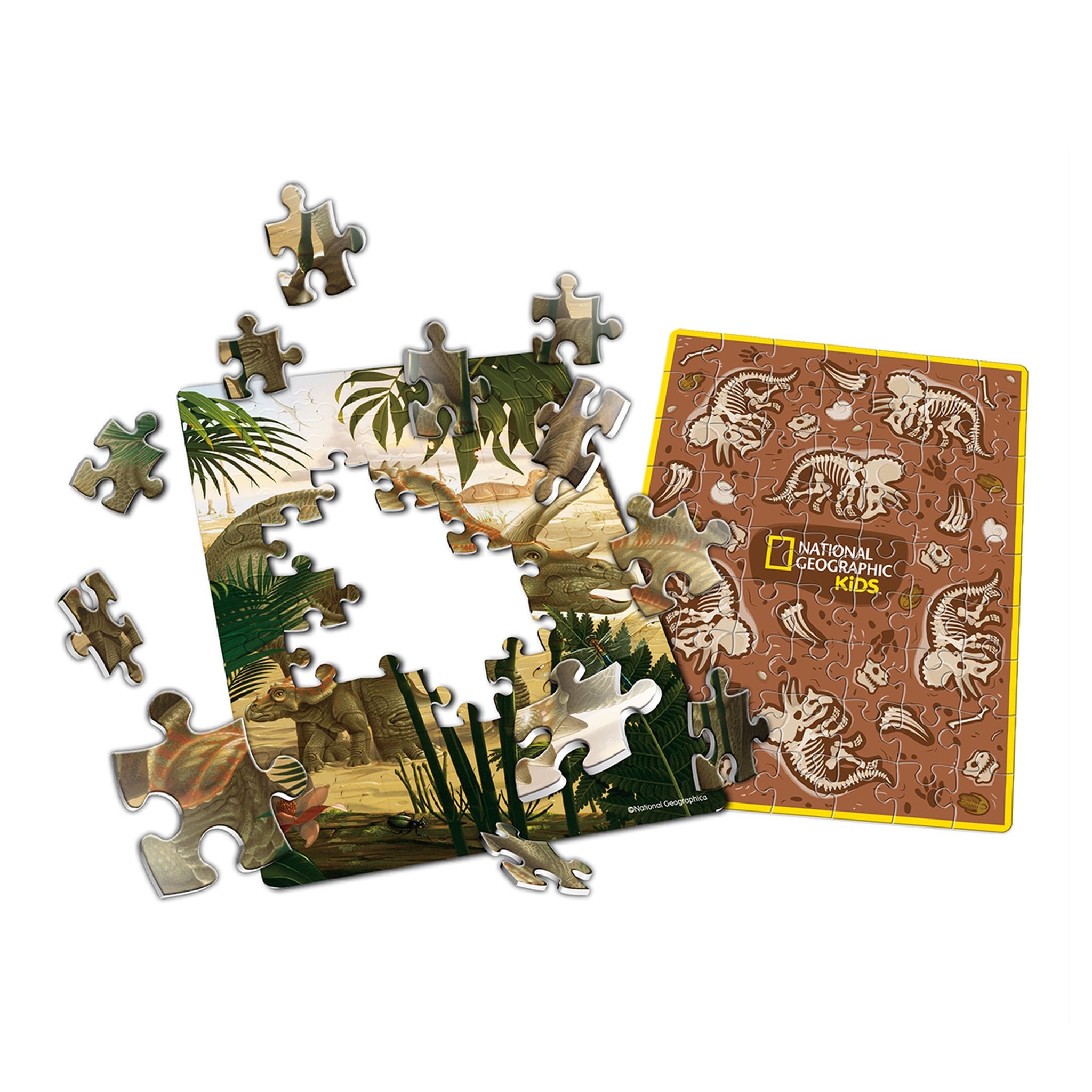 National Geographic 63 Piece Puzzle In Egg - Triceratops