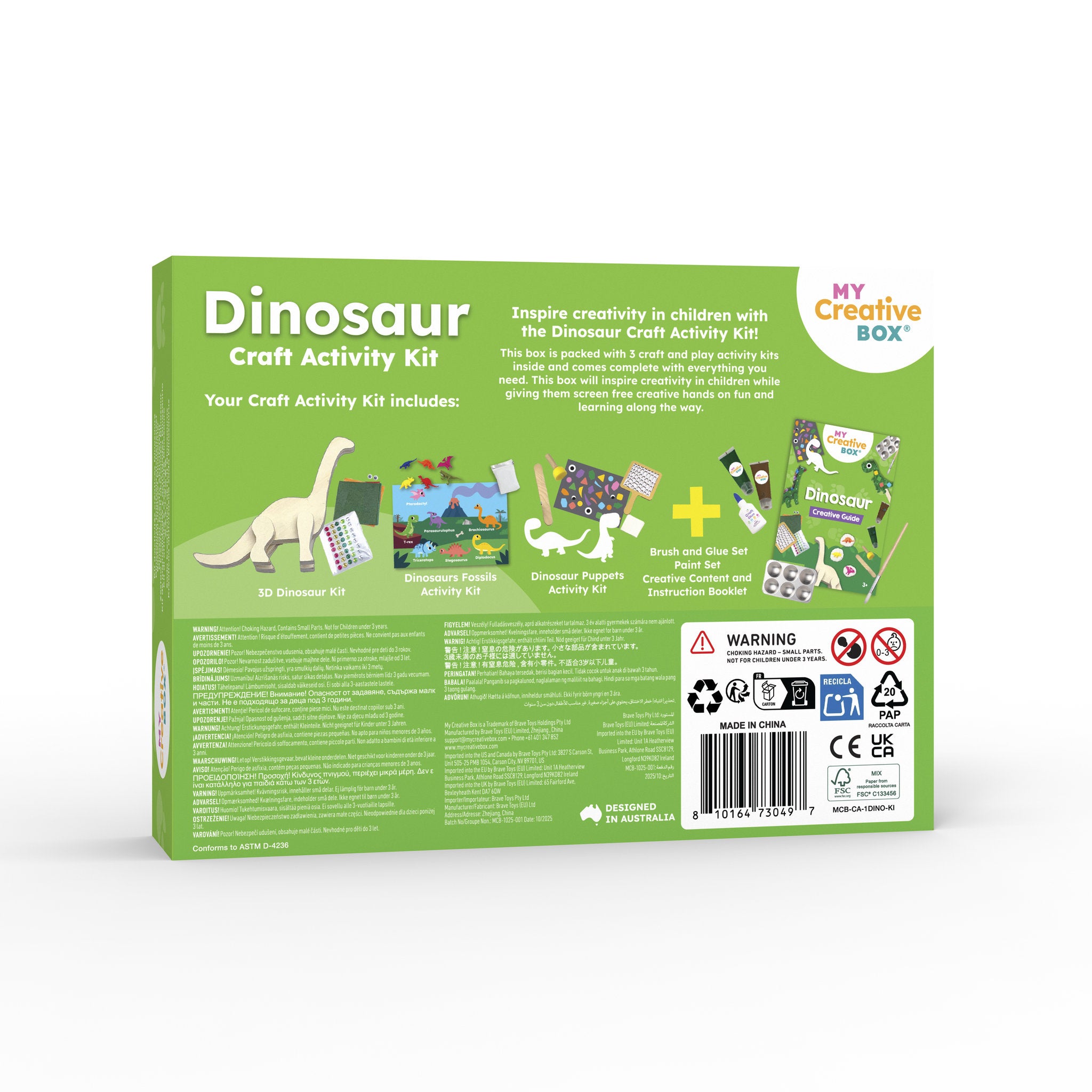 My Creative Box Mini Craft Activity Box - Dinosaur