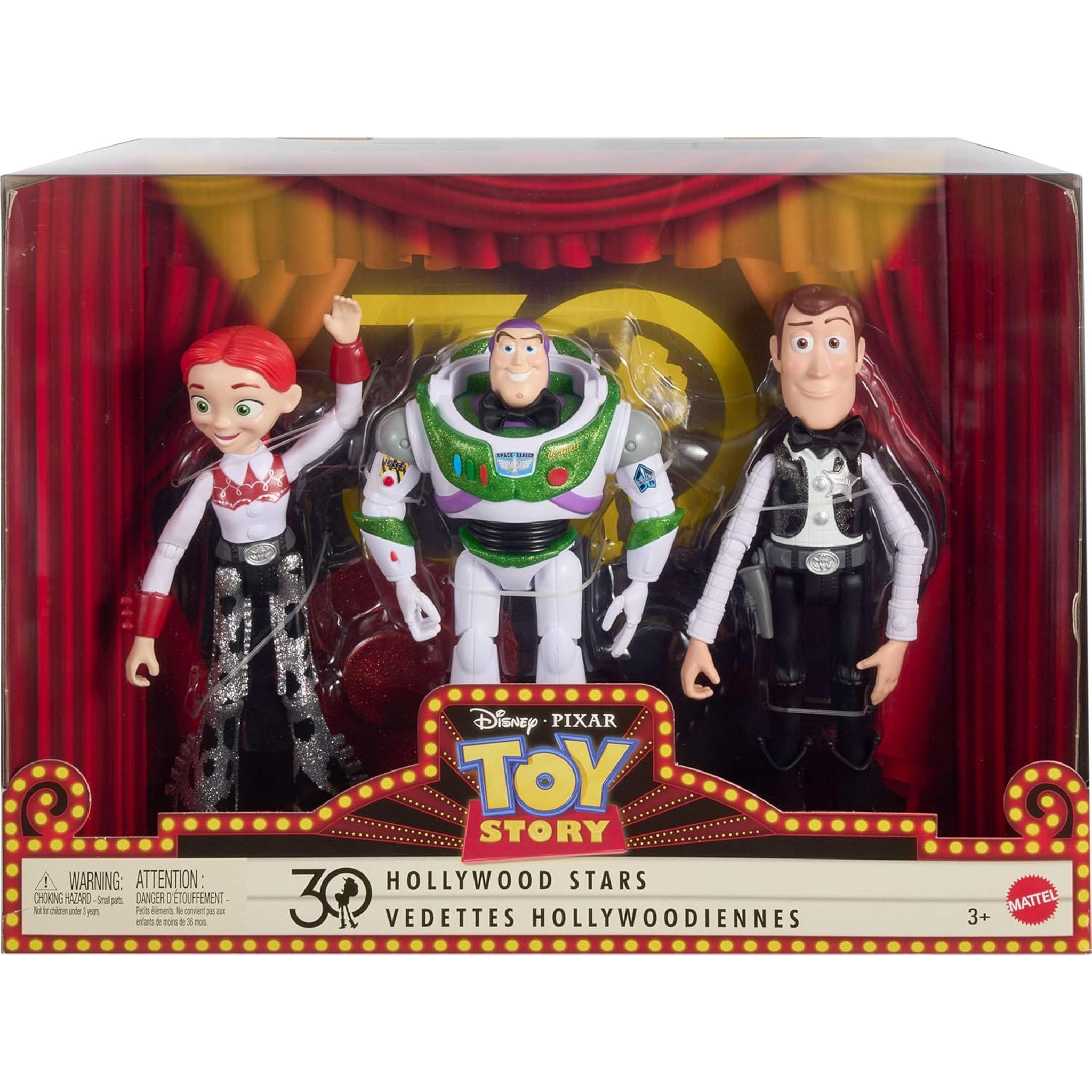 Disney Pixar Toy Story 30th Anniversary Hollywood Stars Figure 3 Pack
