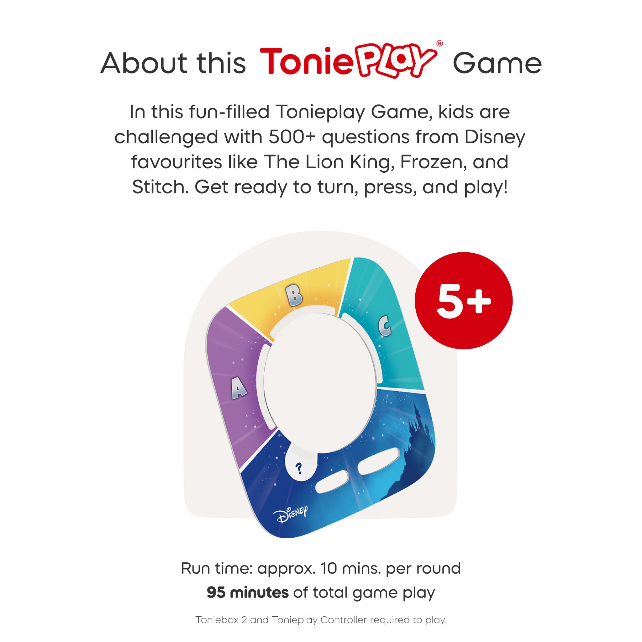 Tonies Tonieplay - Disney Quiz Kingdom Game