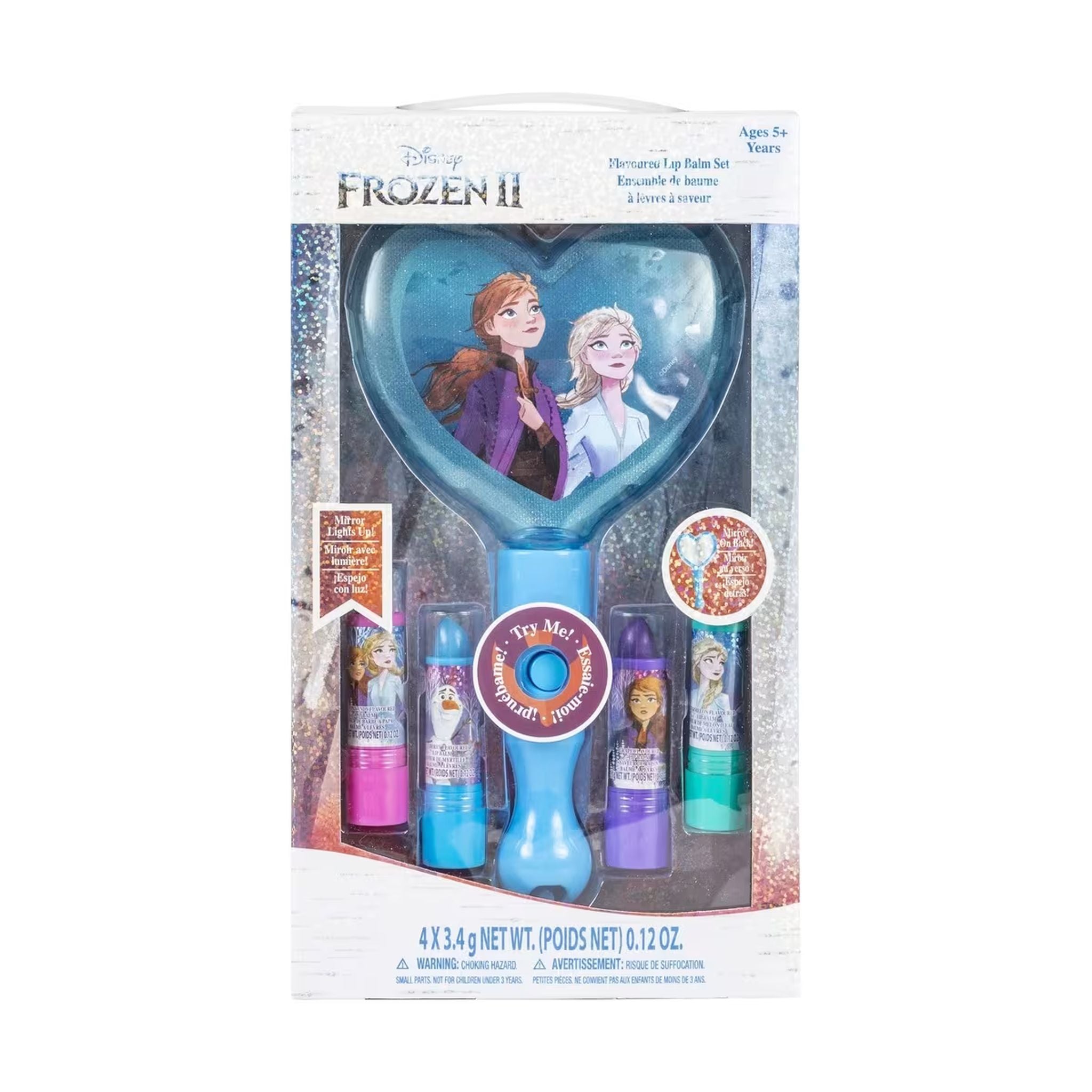 Disney Frozen 2 Flavored Lip Balm Set With Mirror