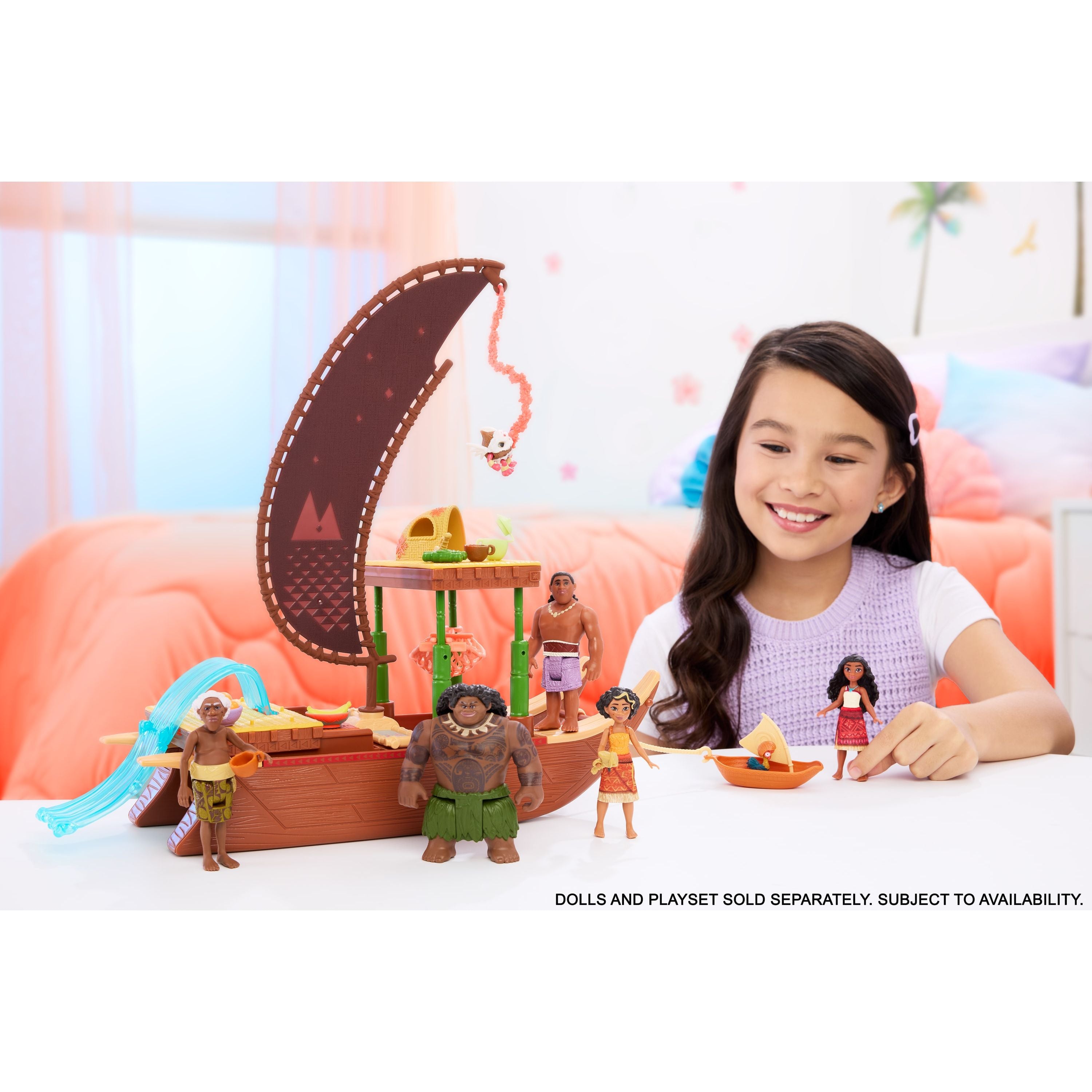Disney Moana 2 Moana's Adventure Canoe Playset