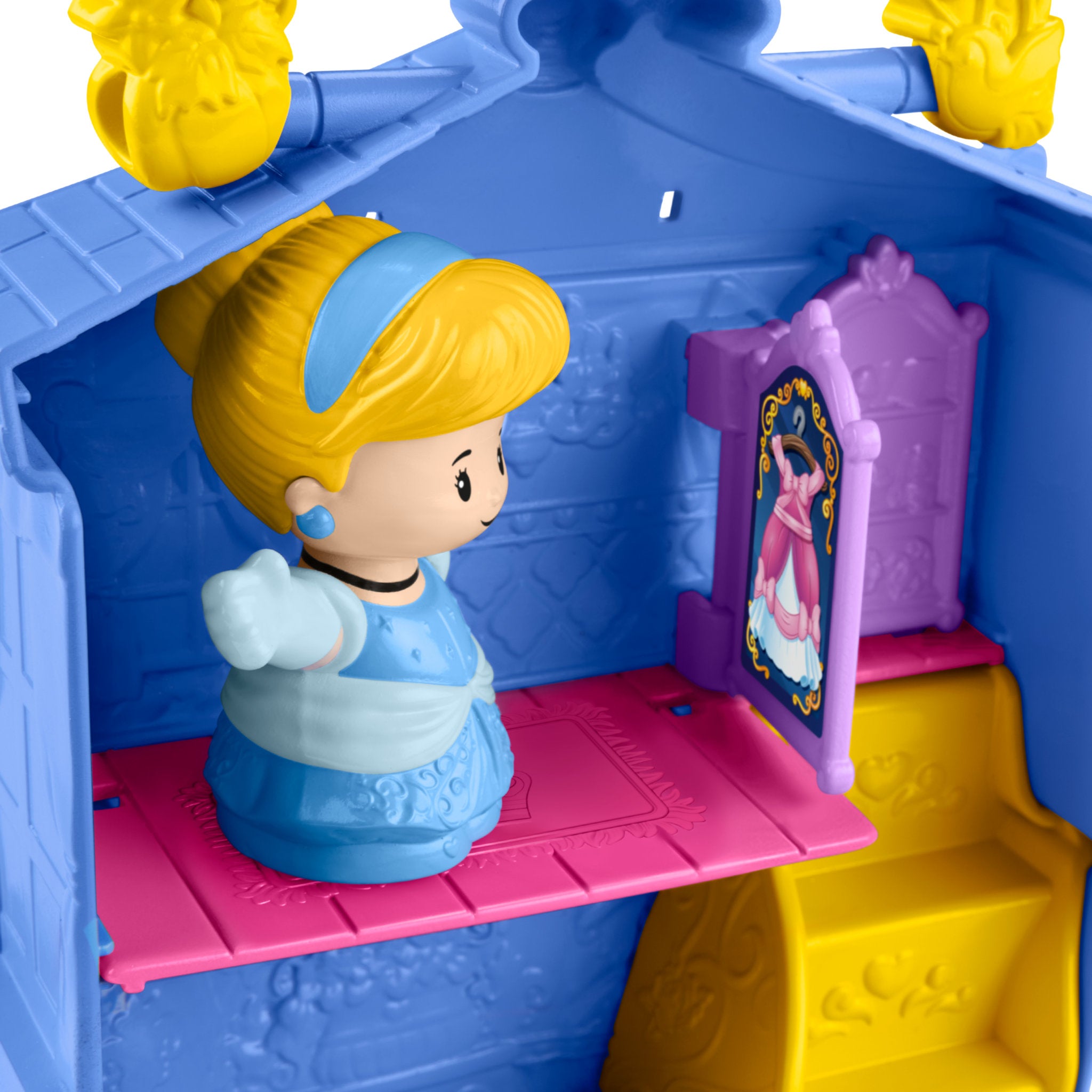 Fisher-Price Little People Disney Princess Cinderella On-the-Go Playset
