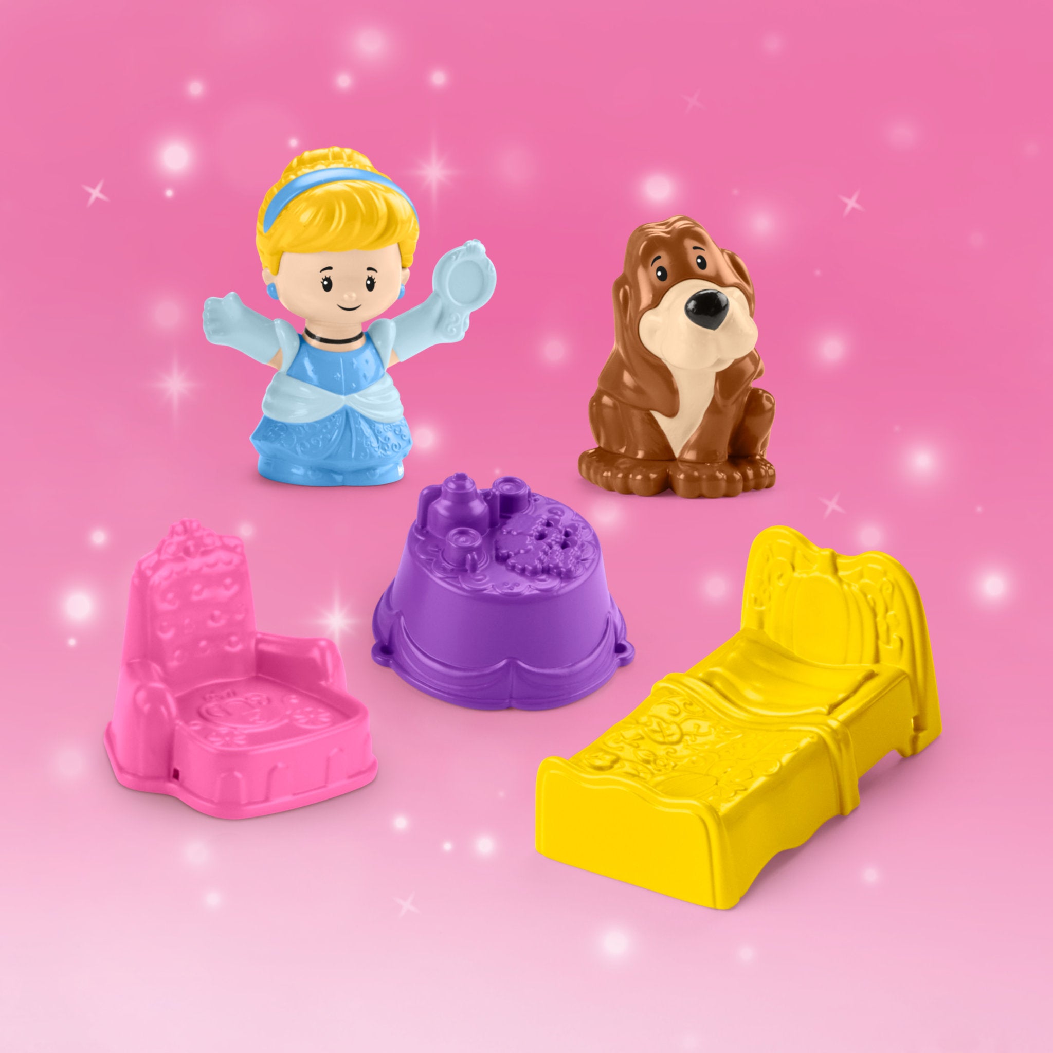 Fisher-Price Little People Disney Princess Cinderella On-the-Go Playset