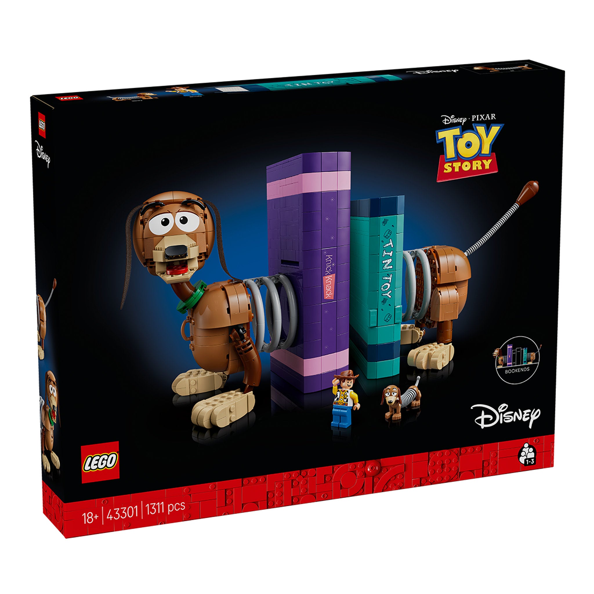 LEGO 43301 Disney Pixar Toy Story Slinky Dog Bookends