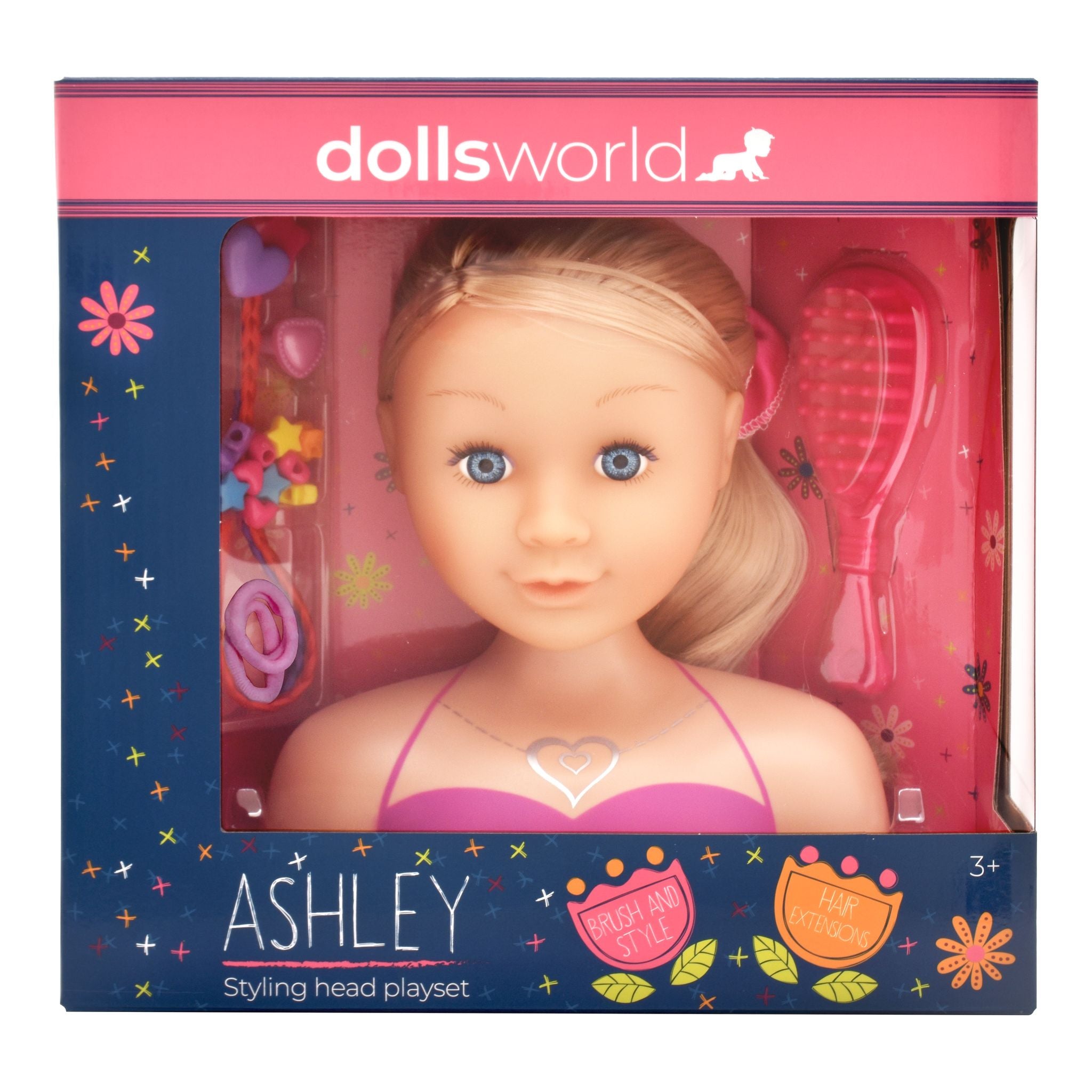 Dolls World Ashley Styling Head Playset - Blonde