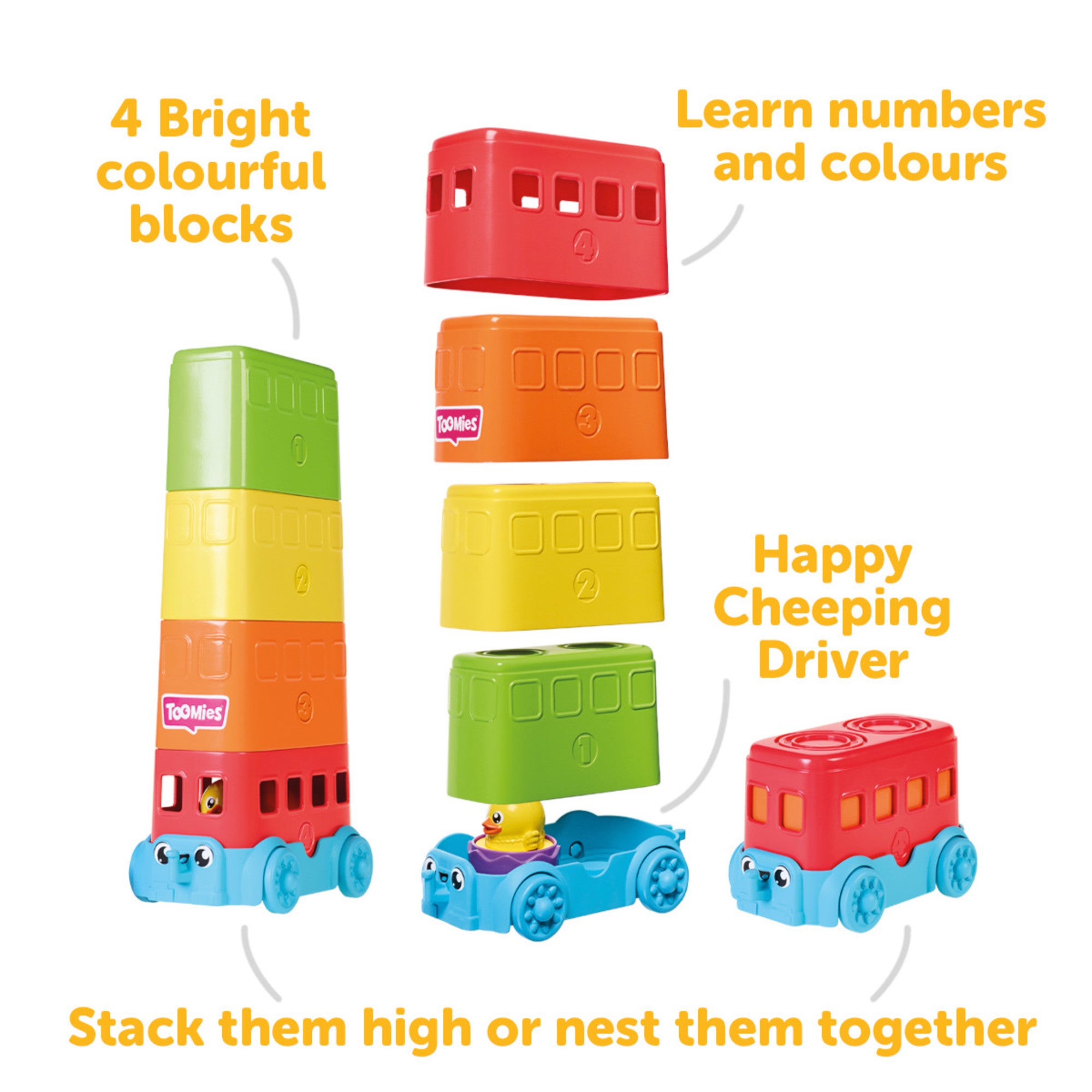 TOMY Toomies Stacker Decker Bus