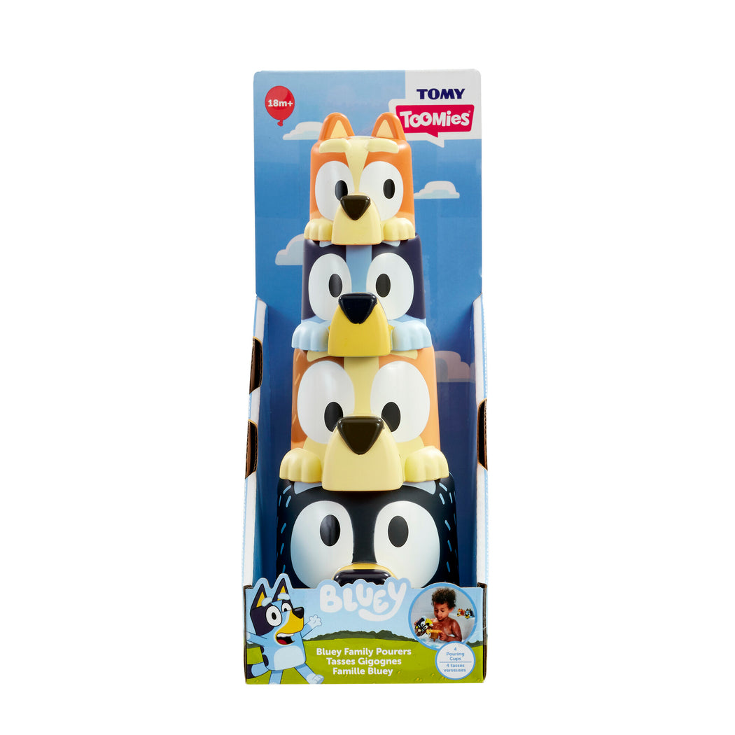 Bluey's Family Pouring Cups Bath Toy - 1
