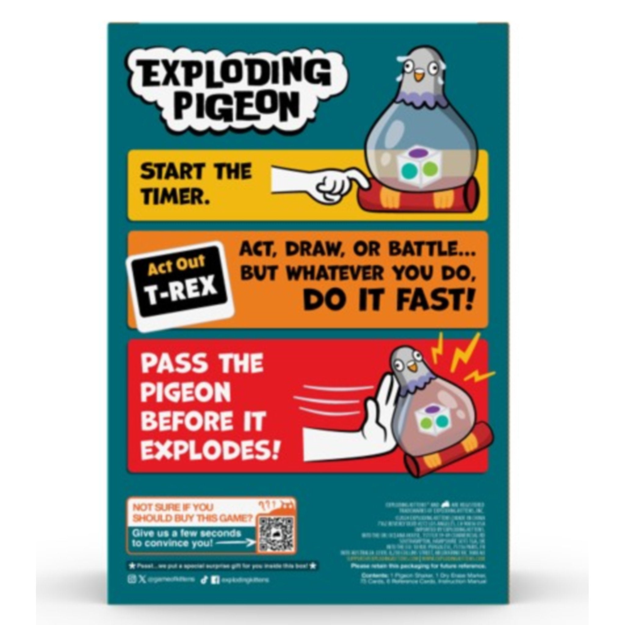 Exploding Pigeon Game