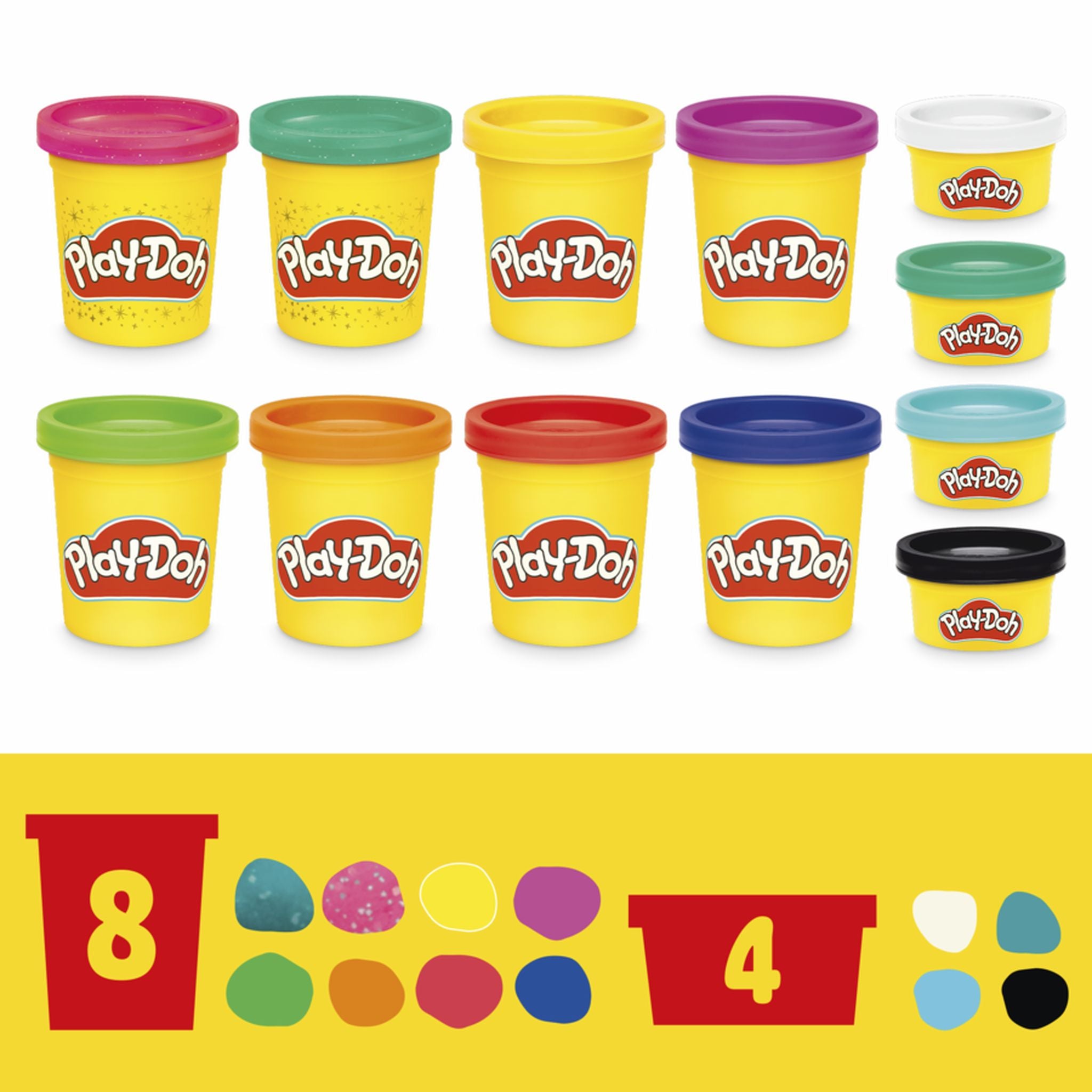 Play-Doh Bright Delights 12 Can Pack