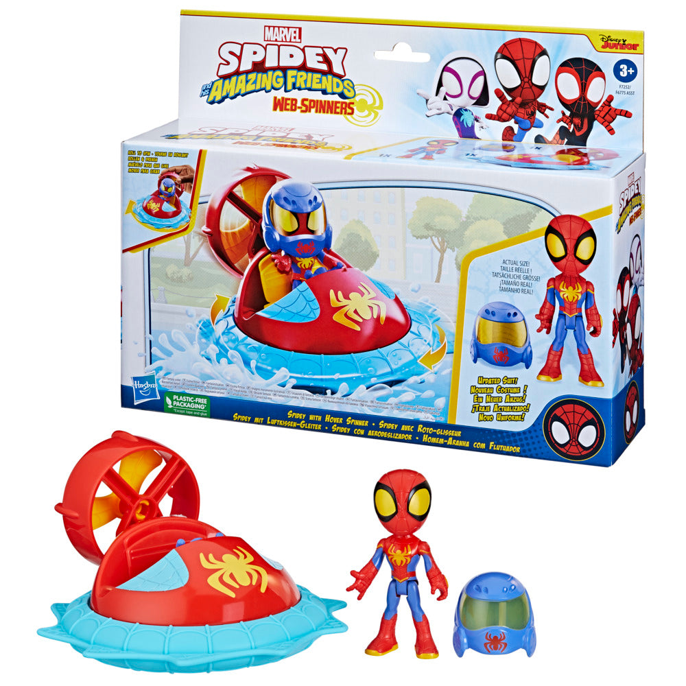 MARVEL SPIDEY & HIS AMAZING FRIENDS WEB-SPINNERS - SPIDEY WITH HOVER SPIN