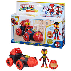 MARVEL SPIDEY & HIS AMAZING FRIENDS WEB-SPINNERS - MILES WITH DRILL SPINNER