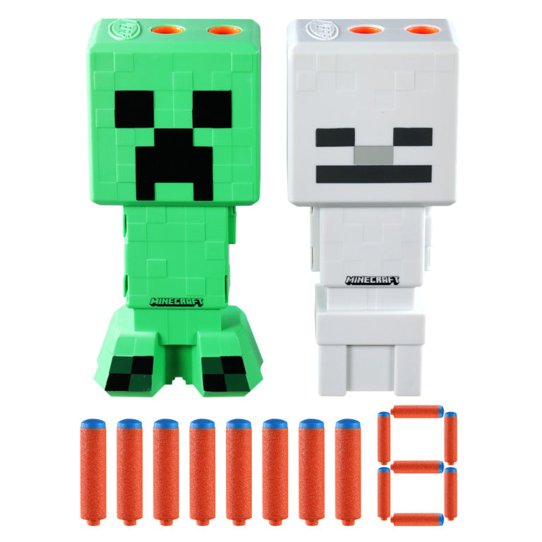 NERF Minecraft Creeper And Skeleton Blaster Pack - Toyworld Australia