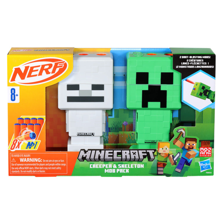 NERF Minecraft Creeper And Skeleton Blaster Pack