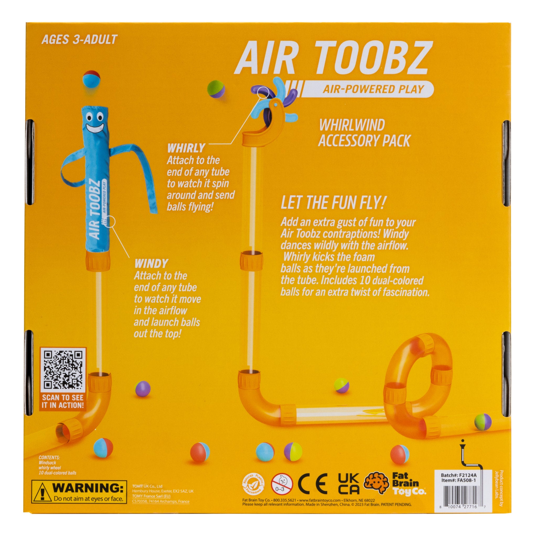 Fat Brain Toys Air Toobz Whirlwind Accessory Pack