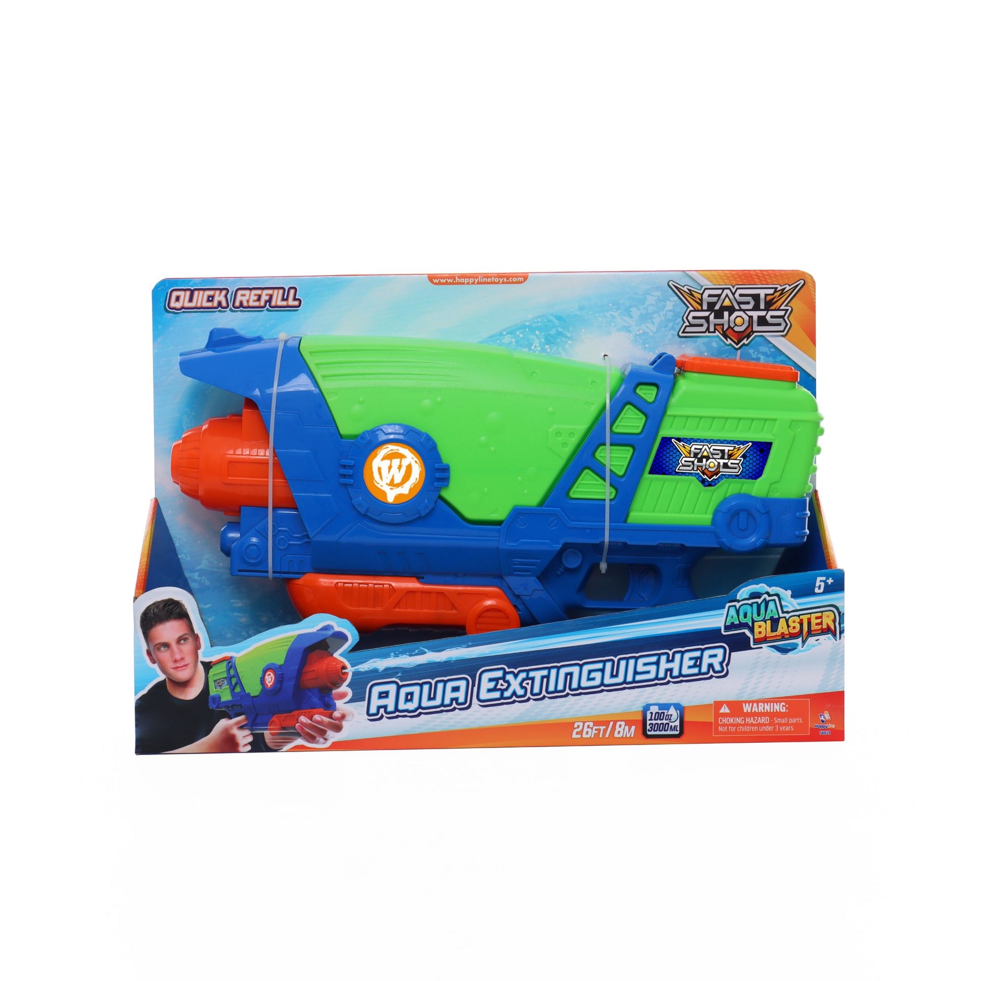 Fast Shots Aqua Blaster Aqua Extinguisher Water Gun - Toyworld Australia