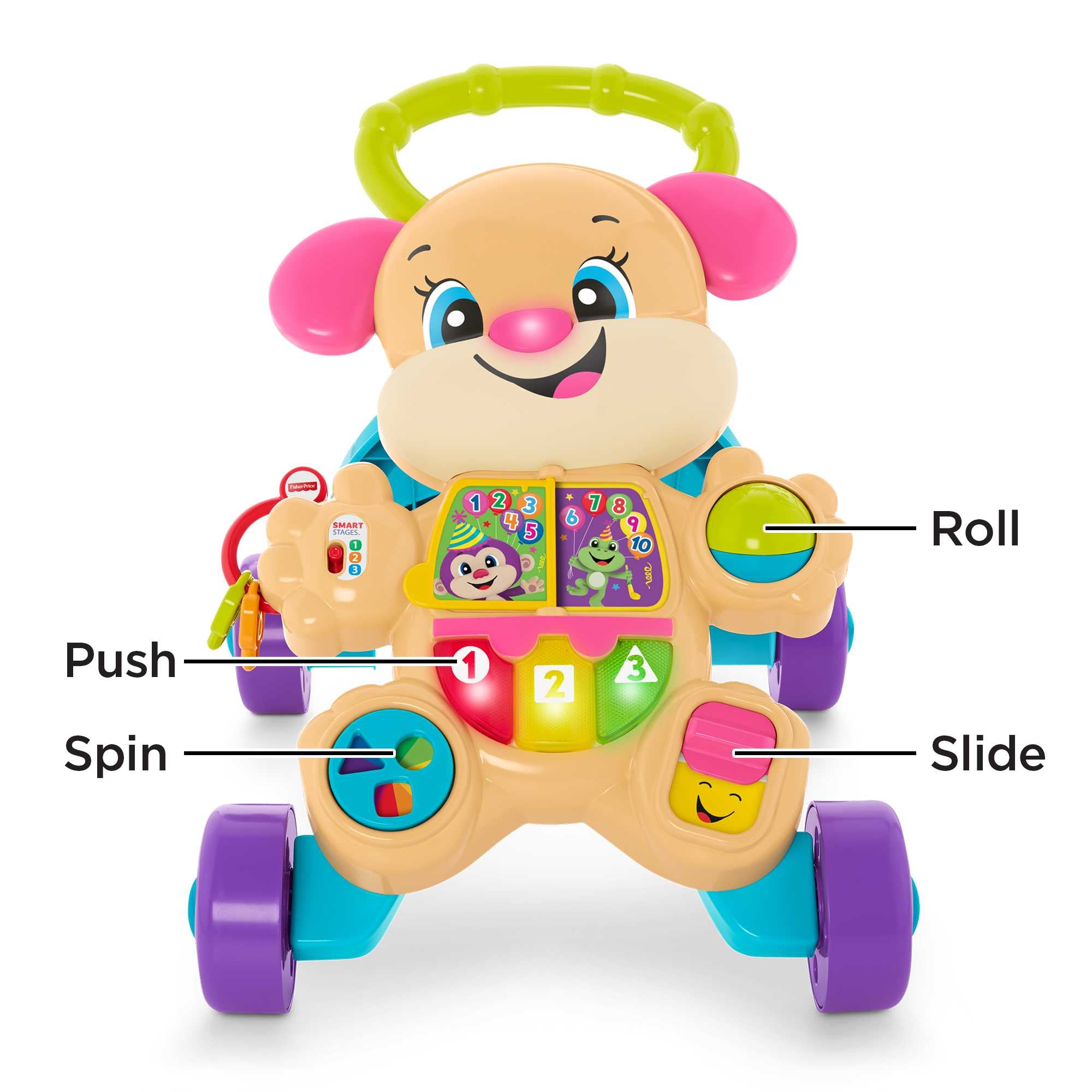 Fisher-Price Laugh & Learn Learn With Puppy Walker Girl