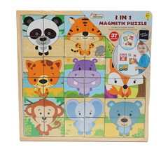 FIRST LEARNING WOODEN MAGNETIC PUZZLE