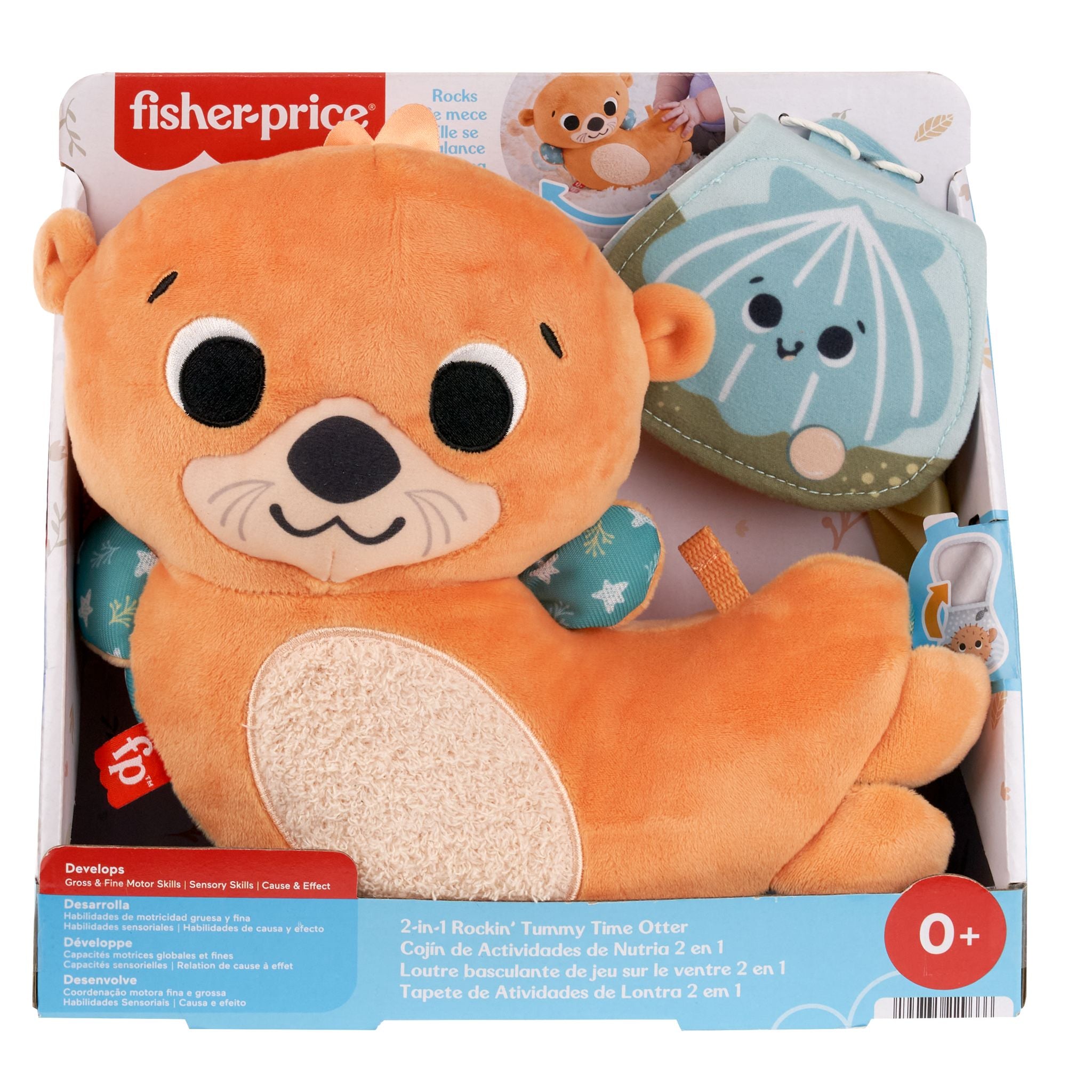 Fisher-Price 2-In-1 Rockin' Tummy Time Otter