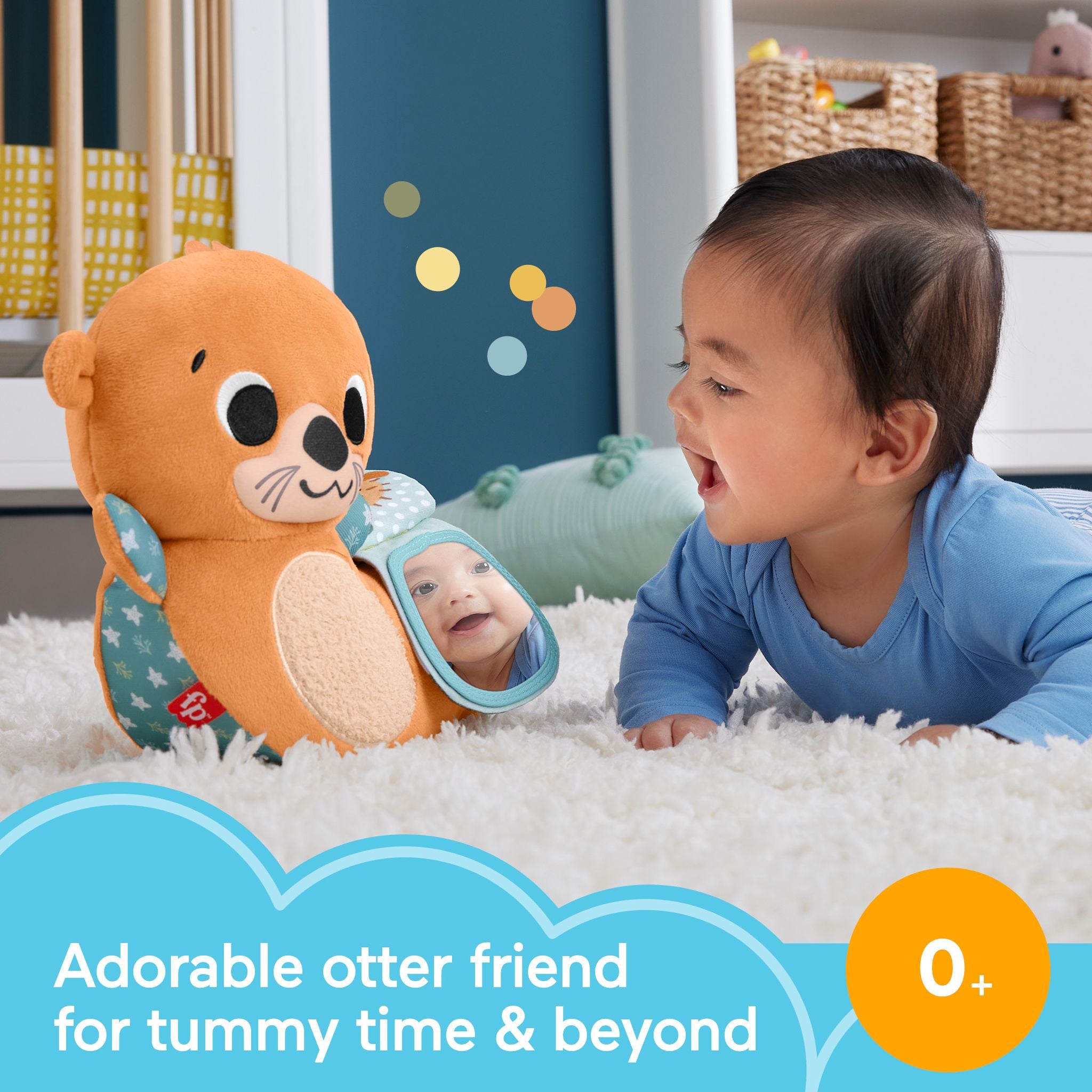 Fisher-Price 2-In-1 Rockin' Tummy Time Otter