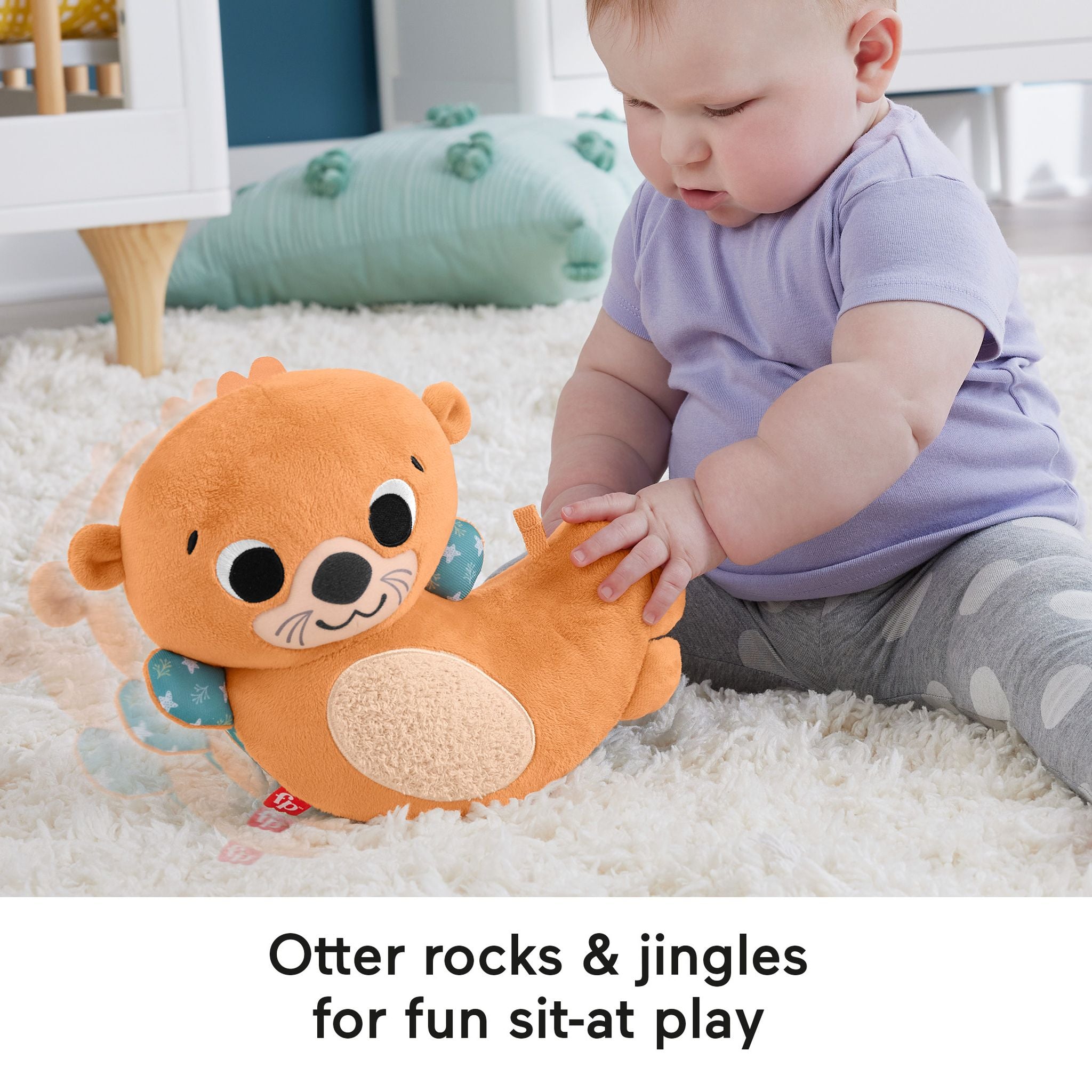 Fisher-Price 2-In-1 Rockin' Tummy Time Otter