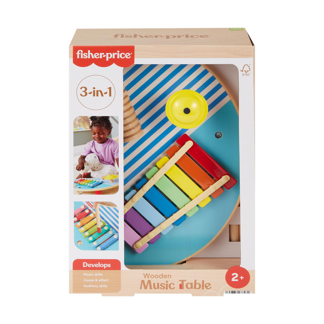 Fisher-Price 3-In-1 Wooden Music Table - 1
